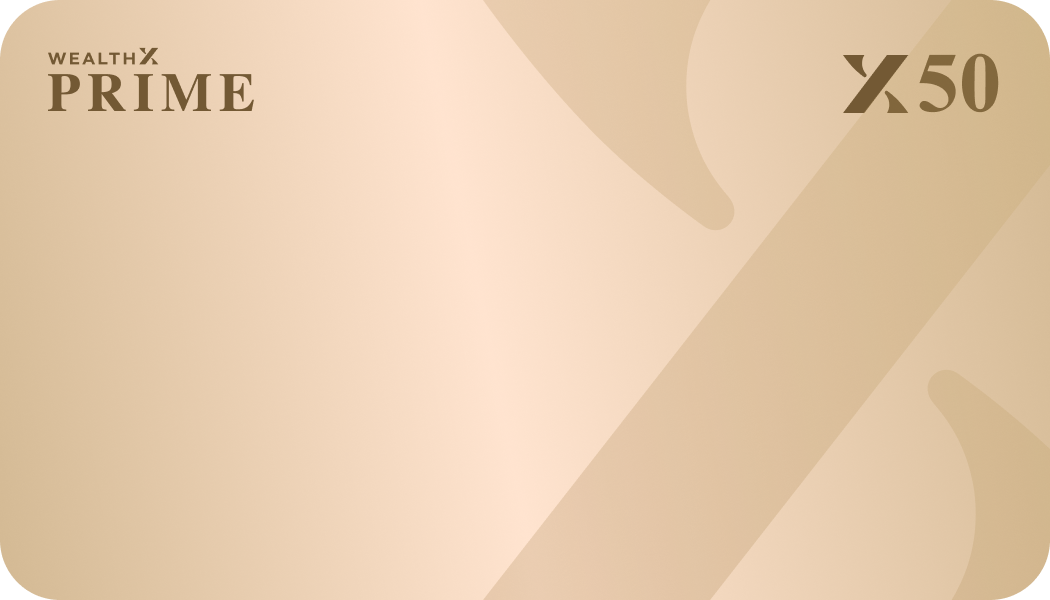 WealthX Prime X50 card